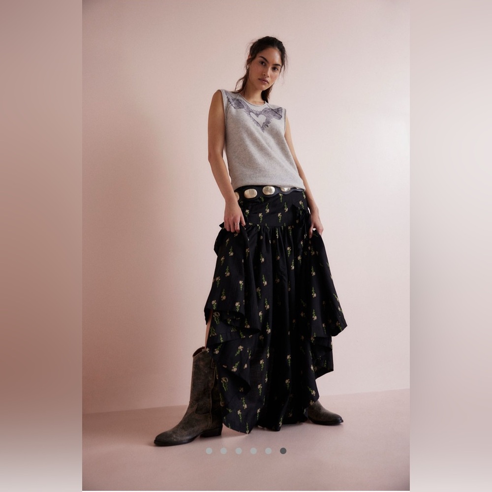 NWOT Free People Rowena Convertible Maxi Skirt - Picture 4 of 14